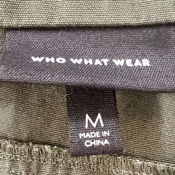 Who What Wear Army Utility Jacket | Size M | Military Chic Main Character Energy - Picture 3 of 3